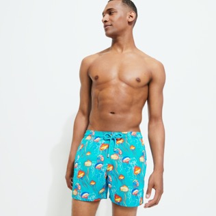 Men Others Printed - Men Stretch Swim Trunks Neo Medusa, Curacao front worn view