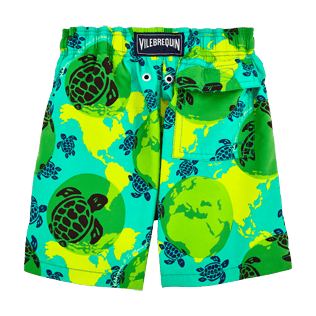 Jungen Klassische Moorea Bedruckt - Mappemonde Dots Badeshorts TE MANA O TE MOANA, Veronesengrün back Jungen Klassische Moorea Bedruckt - Mappemonde Dots Badeshorts TE MANA O TE MOANA, Veronesengrün back