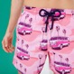 Men Classic Printed - Men Swim Trunks 1992 On The Road, Pink litchi details view 1