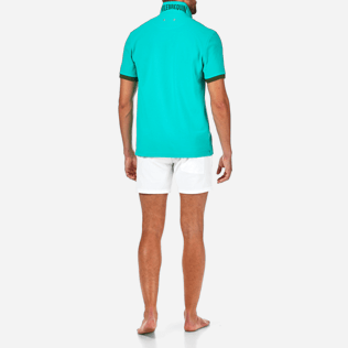 Hombre Camisa de polo Liso - Polo liso en piqué de algodón, Veronese green supp4 Hombre Camisa de polo Liso - Polo liso en piqué de algodón, Veronese green supp4