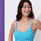 Damen Einteiler Bedruckt - Micro Waves Badeanzug für Damen, Lazulii blue Details Ansicht 1