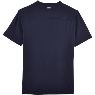 Hombre T-Shirt Liso - Camiseta en punto de algodón Pima liso para hombre, Azul marino back Hombre T-Shirt Liso - Camiseta en punto de algodón Pima liso para hombre, Azul marino back