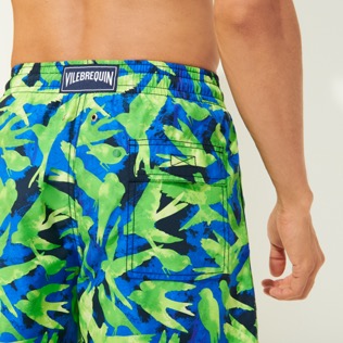 Bild von Herren Klassische Bedruckt - 50 Birds Badehose für Herren, Marineblau Details Ansicht 3 Bild von Herren Klassische Bedruckt - 50 Birds Badehose für Herren, Marineblau Details Ansicht 3