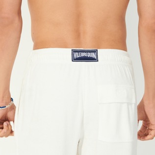 Hombre Autros Liso - Pantalones con cinturilla elástica en tejido terry de jacquard unisex, Blanco tiza detalles vista 3