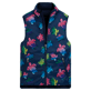 Others Printed - Unisex Sleeveless Jacket Ronde Des Tortues, Navy details view 1