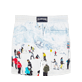 Homme CLASSIQUE Imprimé - Maillot de bain homme Ski - Vilebrequin x Massimo Vitali, Bleu ciel vue de dos