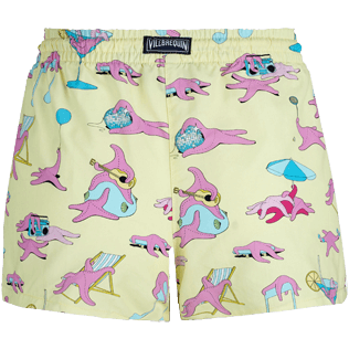 Women Others Printed - Women Swim short Jeux de Plage, Yellow back Women Others Printed - Women Swim short Jeux de Plage, Yellow back