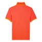 Men Others Solid - Men Changing Cotton Pique Polo Shirt Solid, Apricot back view