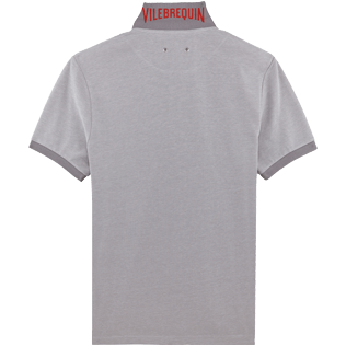 Men Others Solid - Men Cotton Pique Polo shirt Solid, Heather grey back Men Others Solid - Men Cotton Pique Polo shirt Solid, Heather grey back