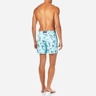 Men Classic / Moorea Embroidered - Danse du Feu All Over Embroidered Swim shorts, Lagoon backworn Men Classic / Moorea Embroidered - Danse du Feu All Over Embroidered Swim shorts, Lagoon backworn