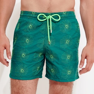 Men Others Embroidered - Men Embroidered Swimwear Hypno Shell - Limited Edition, Linden details view 2