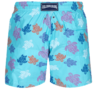 Homme CLASSIQUE Imprimé - Maillot de bain homme Ronde des Tortues Indies, Bleu lazuli back Homme CLASSIQUE Imprimé - Maillot de bain homme Ronde des Tortues Indies, Bleu lazuli back