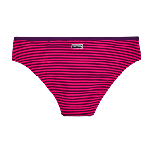 Mädchen Andere Grafisch - Gestreifte Bikinihose aus Frottee für Mädchen, Amethyst back Mädchen Andere Grafisch - Gestreifte Bikinihose aus Frottee für Mädchen, Amethyst back