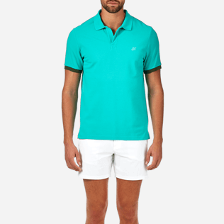 Men Polos Solid - Cotton pique polo, Veronese green supp1 Men Polos Solid - Cotton pique polo, Veronese green supp1