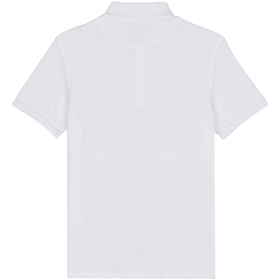 Imagen de Hombre Autros Liso - Polo en tejido terry de color liso para hombre, Blanco vista trasera Imagen de Hombre Autros Liso - Polo en tejido terry de color liso para hombre, Blanco vista trasera