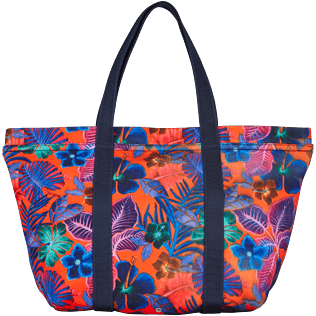 Others Printed - Water resistant big Beach Bag Porto Rico, Bright orange back Others Printed - Water resistant big Beach Bag Porto Rico, Bright orange back