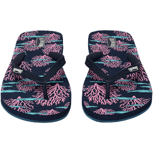 Women Others Printed - Women Flip Flops Coral & Fish, Navy frontworn Women Others Printed - Women Flip Flops Coral & Fish, Navy frontworn
