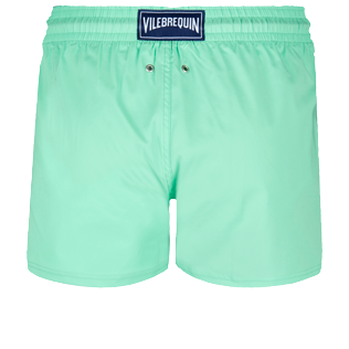 Men Others Solid - Men Swim Trunks Short and Fitted Stretch Solid, Cardamom back view