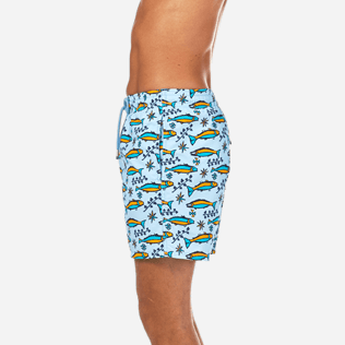 Hombre Corte Clásico Estampado - Bañador con estampado Sardine à l'Huile, Cielo azul supp3 Hombre Corte Clásico Estampado - Bañador con estampado Sardine à l'Huile, Cielo azul supp3