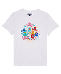 Hombre Autros Estampado - Camiseta de algodón con estampado Multicolore Medusa para hombre, Blanco vista frontal