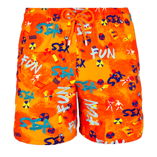 Uomo Ricamati Ricamato - Costume da bagno uomo stampato e ricamato Sea Sex and Fun - Edizione limitata, Mandarino cinese front Uomo Ricamati Ricamato - Costume da bagno uomo stampato e ricamato Sea Sex and Fun - Edizione limitata, Mandarino cinese front