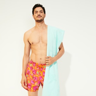 Homme CLASSIQUE STRETCH Imprimé - Maillot de bain court stretch homme Mix Of Flowers, Nefle vue de détail 2