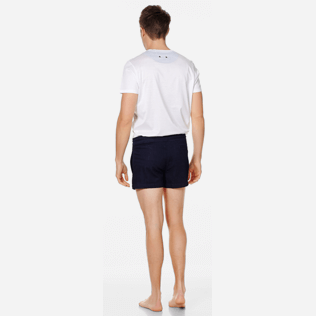 Men Others Solid - Men Blue 70s Shorts, Dark denim w1 backworn Men Others Solid - Men Blue 70s Shorts, Dark denim w1 backworn