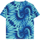 Niños Autros Estampado - Boys Cotton T-Shirt Tie & Dye Turtles Print, Celeste vista trasera