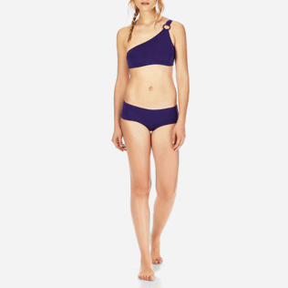Mujer Braguitas Liso - Braguitas de bikini con estampado Solid Water para mujer, Amatista frontworn Mujer Braguitas Liso - Braguitas de bikini con estampado Solid Water para mujer, Amatista frontworn