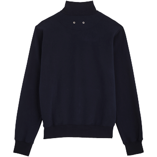 Imagen de Hombre Autros Bordado - Sudadera de algodón y bordado para hombre, Azul marino vista trasera Imagen de Hombre Autros Bordado - Sudadera de algodón y bordado para hombre, Azul marino vista trasera
