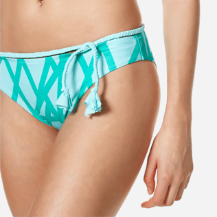 Women Classic brief Graphic - Women Bikini Bottom Covering Brief Ribbon Bicolor, Veronese green supp1 Women Classic brief Graphic - Women Bikini Bottom Covering Brief Ribbon Bicolor, Veronese green supp1