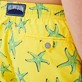 Men Classic Embroidered - Men Swim Trunks Embroidered 1997 Starlettes - Limited Edition, Lemon details view 3