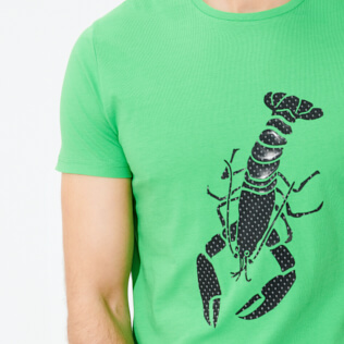 Uomo Altri Stampato - T-shirt uomo in cotone Lobster 3D Effect, Verde prato inglese supp3 Uomo Altri Stampato - T-shirt uomo in cotone Lobster 3D Effect, Verde prato inglese supp3