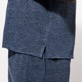 Men Others Solid - Unisex Linen Shirt Solid, Navy heather details view 3