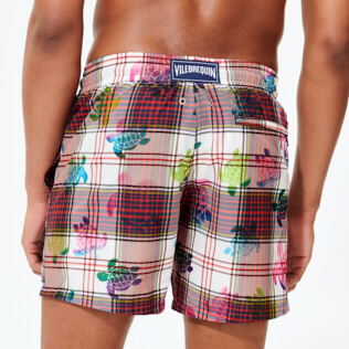 Herren Klassische dünne Stoffe Grafisch - Ultraleichte und verstaubare Carreaux & Turtles Bademode für Herren, Multicolor supp1 Herren Klassische dünne Stoffe Grafisch - Ultraleichte und verstaubare Carreaux & Turtles Bademode für Herren, Multicolor supp1