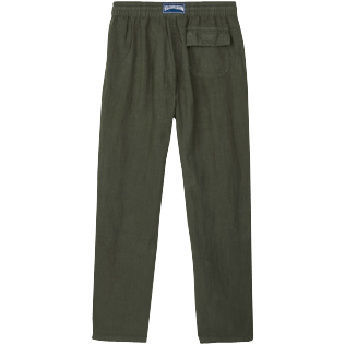 Uomo Altri Unita - Pantaloni uomo in lino tinta unita, Pepe back Uomo Altri Unita - Pantaloni uomo in lino tinta unita, Pepe back