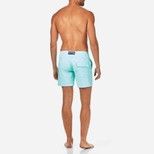 Hombre Cintura plana Liso - Bañador corto, ajustado y elástico liso para hombre, Laguna backworn Hombre Cintura plana Liso - Bañador corto, ajustado y elástico liso para hombre, Laguna backworn