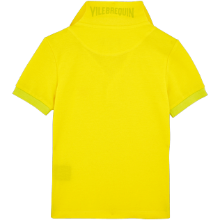 Chicos Camisa de polo Liso - Polo piqué de algodón liso para niños, Limon back Chicos Camisa de polo Liso - Polo piqué de algodón liso para niños, Limon back