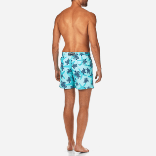 Men Classic / Moorea Printed - Starlettes & Turtles Swim shorts, Lagoon backworn Men Classic / Moorea Printed - Starlettes & Turtles Swim shorts, Lagoon backworn