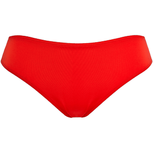 Mujer Cintura alta Liso - Braguitas de bikini de talle alto para mujer - Vilebrequin x JCC+ - Edición limitada, Red polish front Mujer Cintura alta Liso - Braguitas de bikini de talle alto para mujer - Vilebrequin x JCC+ - Edición limitada, Red polish front