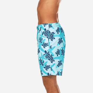 Men Long classic Printed - Starlettes & Turtles Long Cut Swim shorts, Lagoon supp3 Men Long classic Printed - Starlettes & Turtles Long Cut Swim shorts, Lagoon supp3