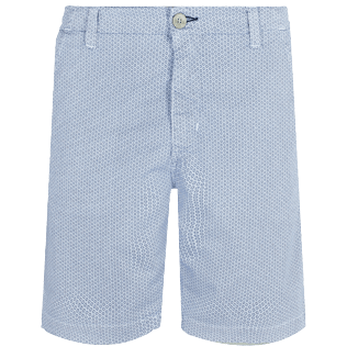 Men Others Graphic - Men Chino printed Bermuda Shorts Micro Flowers, White front Men Others Graphic - Men Chino printed Bermuda Shorts Micro Flowers, White front