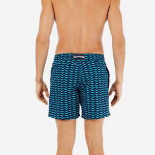 Hombre Corte Clásico Estampado - Bañador con estampado Poissons Hamac, Celeste supp2 Hombre Corte Clásico Estampado - Bañador con estampado Poissons Hamac, Celeste supp2