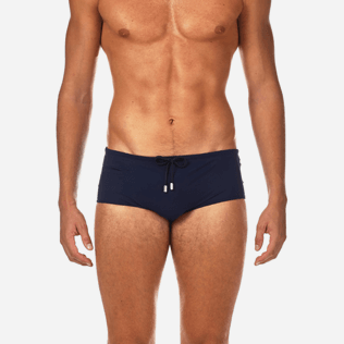 Hombres Corte Corto Liso - Bañador slip Tuxedo con estampado Smoking, Azul marino supp1 Hombres Corte Corto Liso - Bañador slip Tuxedo con estampado Smoking, Azul marino supp1
