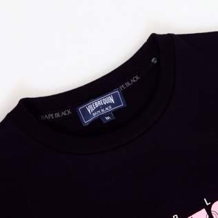 Homme AUTRES Imprimé - T-Shirt homme Bandana Logo imprimé - Vilebrequin x BAPE® BLACK, Noir vue de détail 5