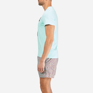 Hombre T-Shirt Estampado - Camiseta de algodón con estampado «Tel père, tel fils» para hombre, Laguna supp3 Hombre T-Shirt Estampado - Camiseta de algodón con estampado «Tel père, tel fils» para hombre, Laguna supp3