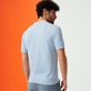 Men Others Solid - Men Light Cotton Polo Shirt, Pastel back worn view