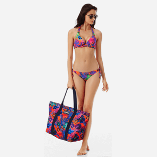 Damen Bügel-Bikini Bedruckt - Porto Rico Bikinioberteil mit Bügel für Damen, Bright orange supp2 Damen Bügel-Bikini Bedruckt - Porto Rico Bikinioberteil mit Bügel für Damen, Bright orange supp2