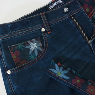 Uomo Altri Stampato - Bermuda uomo in denim con stampa 1977 Spring Flower, Blu marine supp3 Uomo Altri Stampato - Bermuda uomo in denim con stampa 1977 Spring Flower, Blu marine supp3