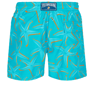 Photo de Homme CLASSIQUE Imprimé - Maillot de bain homme 1997 Starlettes, Bleu ming vue de dos Photo de Homme CLASSIQUE Imprimé - Maillot de bain homme 1997 Starlettes, Bleu ming vue de dos